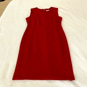 Calvin Klein. Zip red dress. Very slimming!